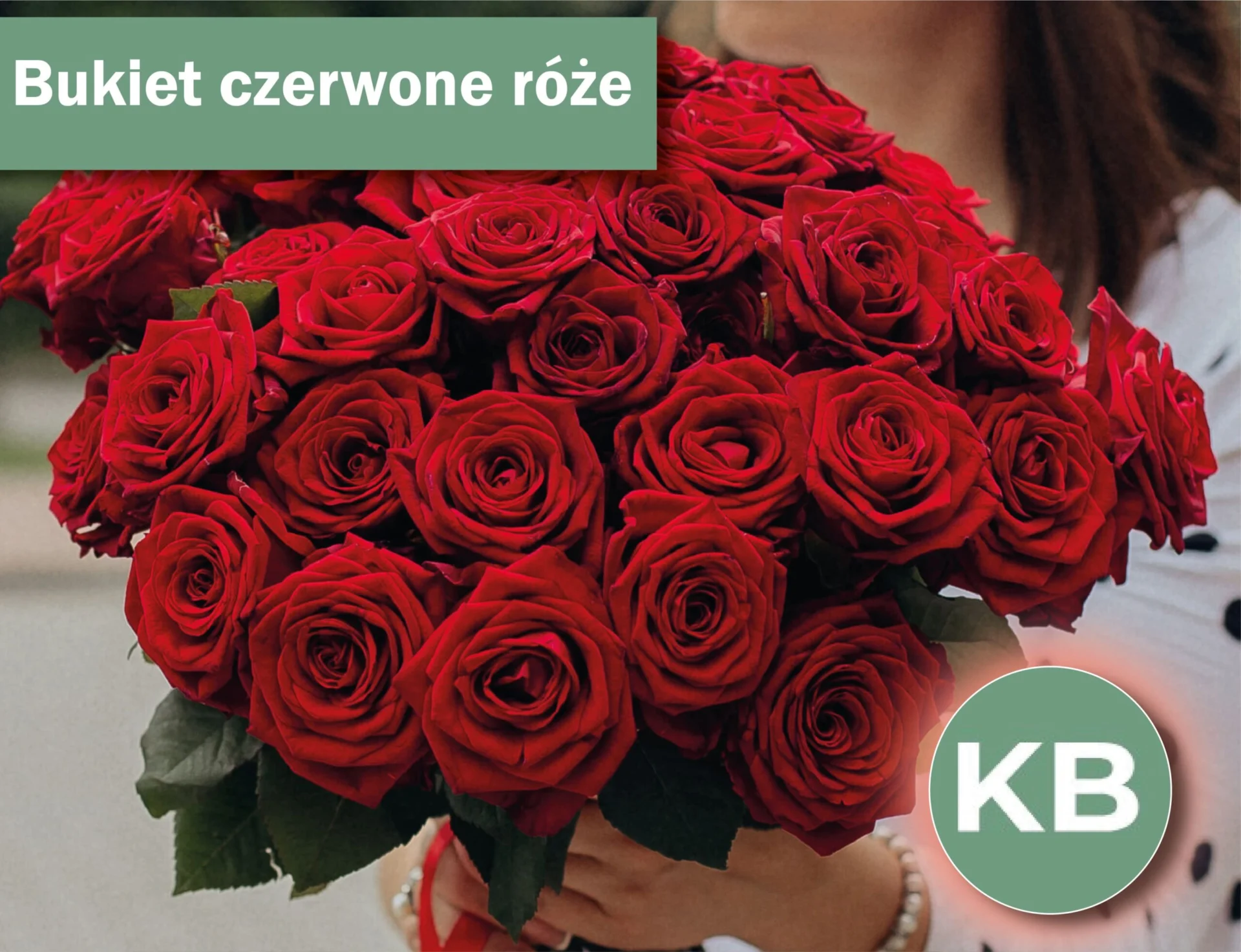 Wielki bukiet czerwonych róż