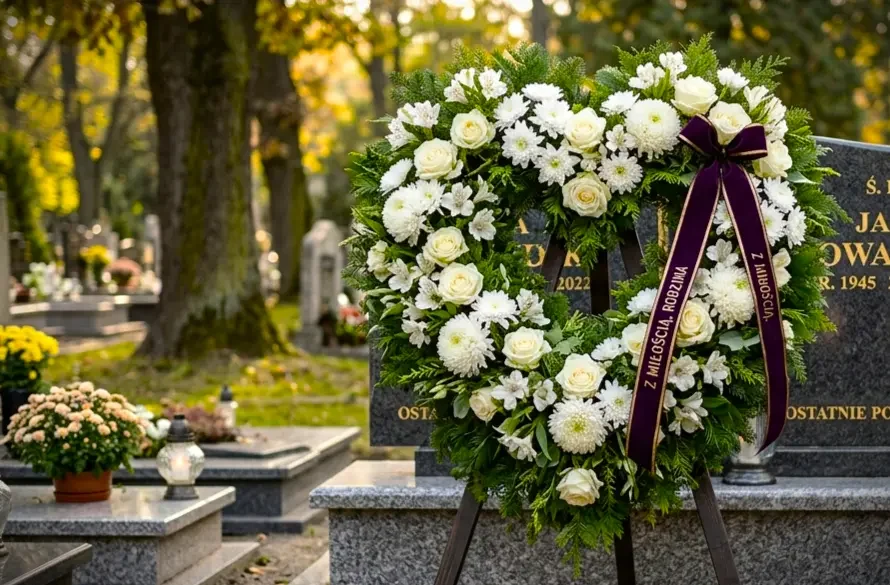 Logistyka w obliczu straty. Jak powstaje i trafia na ceremonię wieniec pogrzebowy?